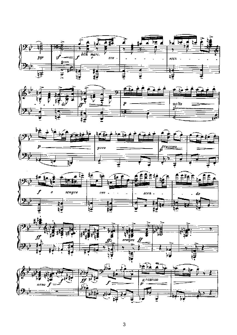 滑稽曲六首op.58（四手联弹） 键盘类 钢琴钢琴曲谱（图3）