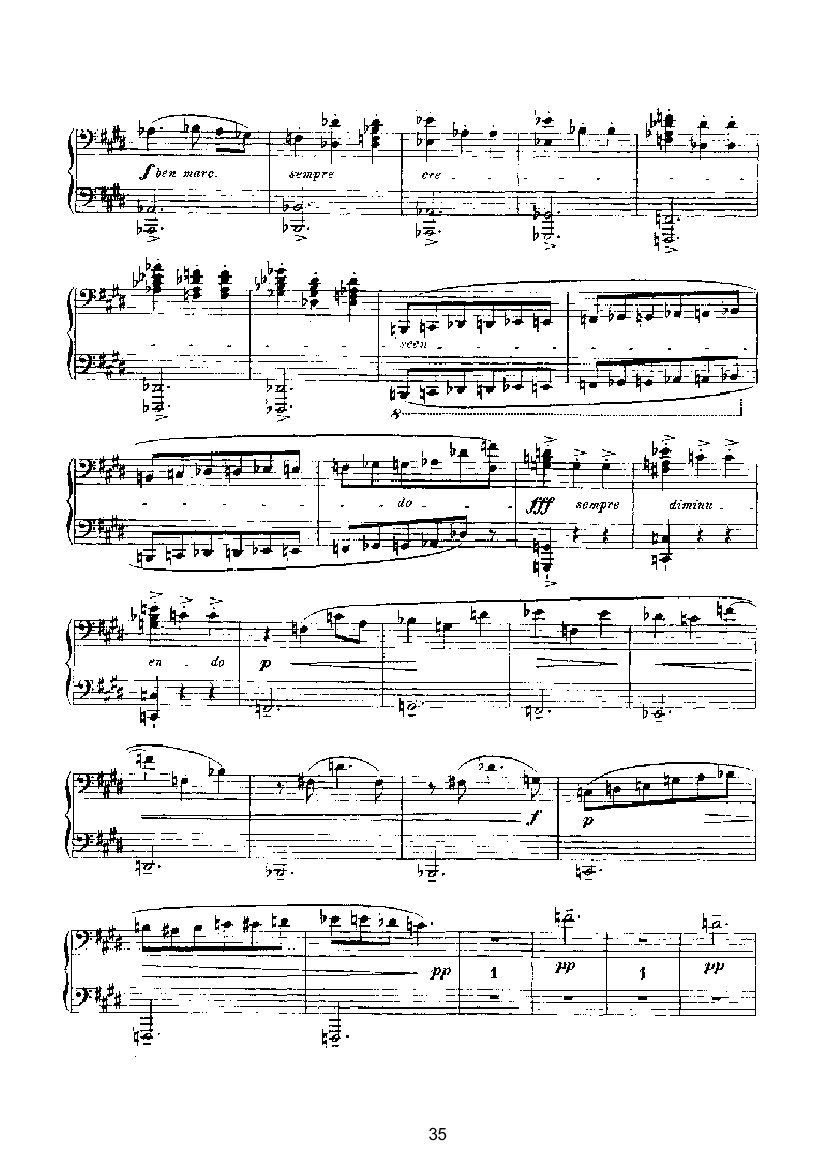 滑稽曲六首op.58（四手联弹） 键盘类 钢琴钢琴曲谱（图35）