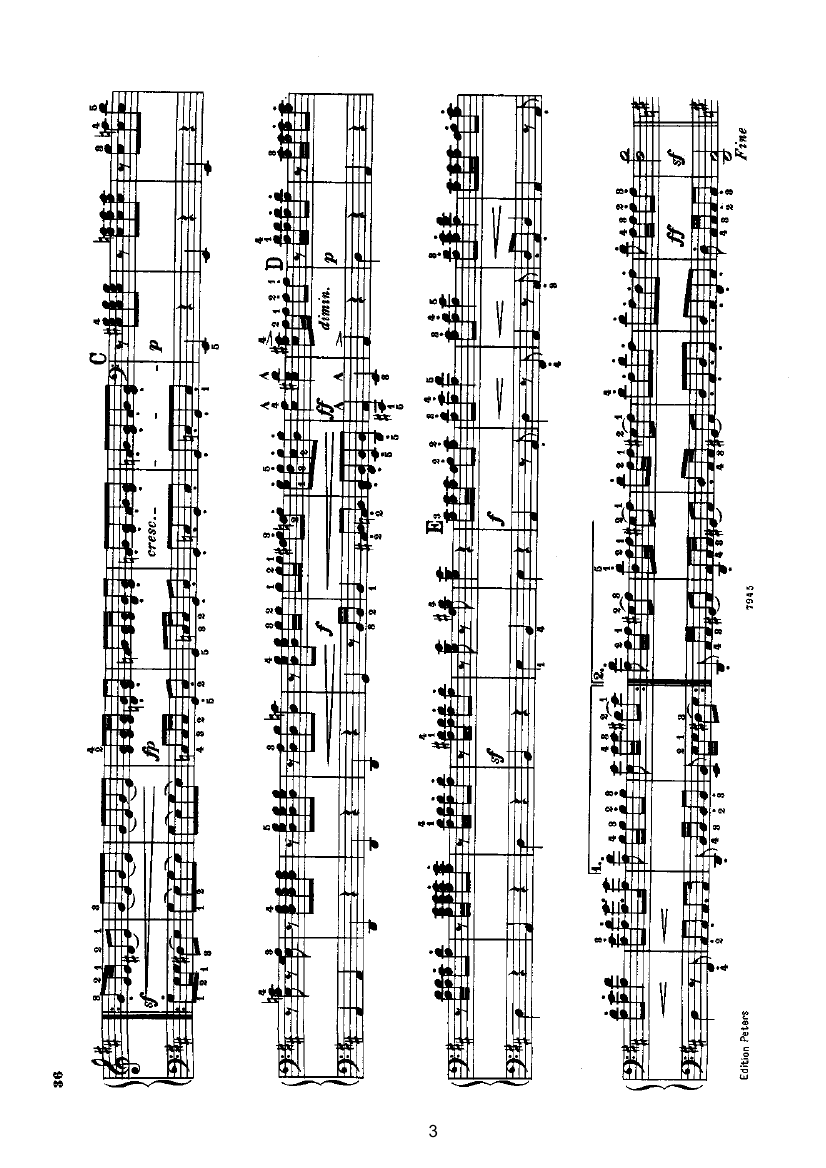 进行曲（四手联弹） 键盘类 钢琴钢琴曲谱（图3）
