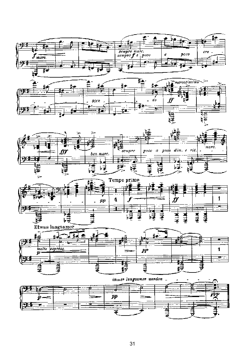 滑稽曲六首op.58（四手联弹） 键盘类 钢琴钢琴曲谱（图31）