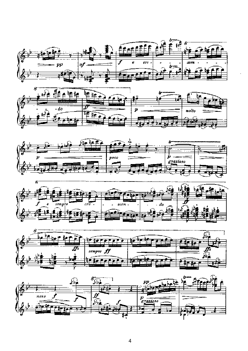 滑稽曲六首op.58（四手联弹） 键盘类 钢琴钢琴曲谱（图4）