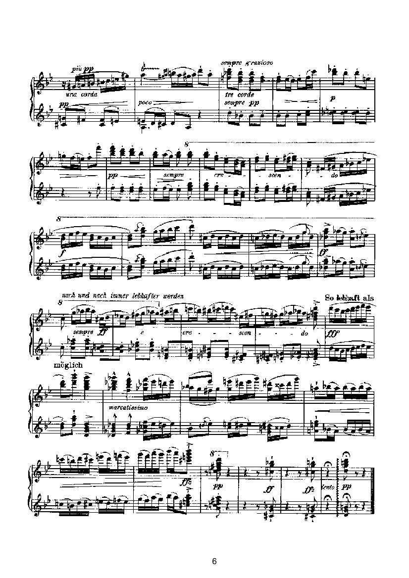 滑稽曲六首op.58（四手联弹） 键盘类 钢琴钢琴曲谱（图6）