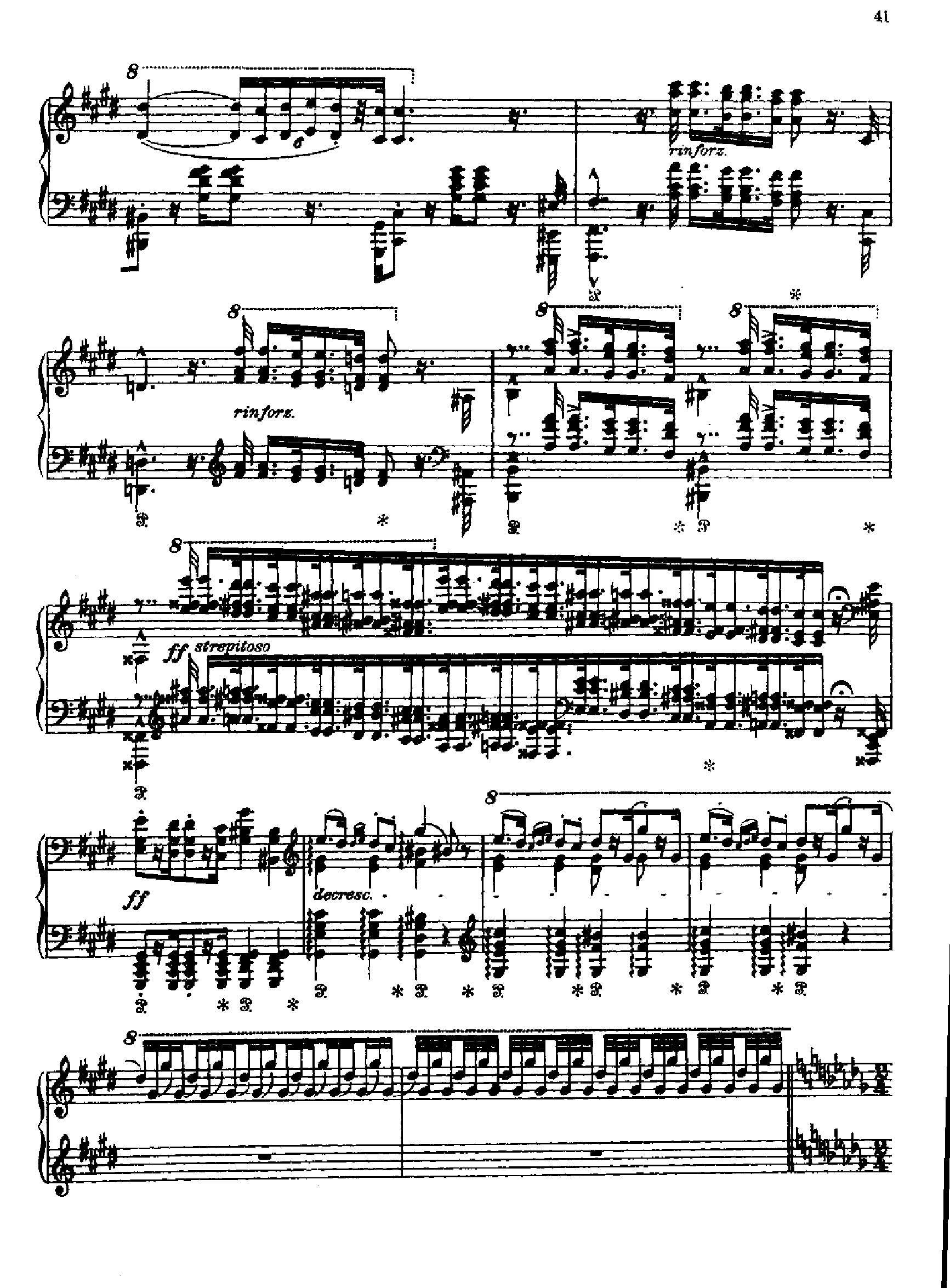 匈牙利狂想曲第十二首 键盘类 钢琴钢琴曲谱（图6）