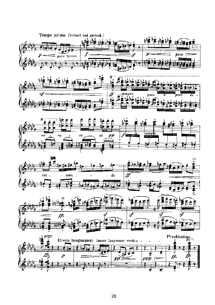 滑稽曲六首op.58（四手联弹） 键盘类 钢琴钢琴曲谱（图26）