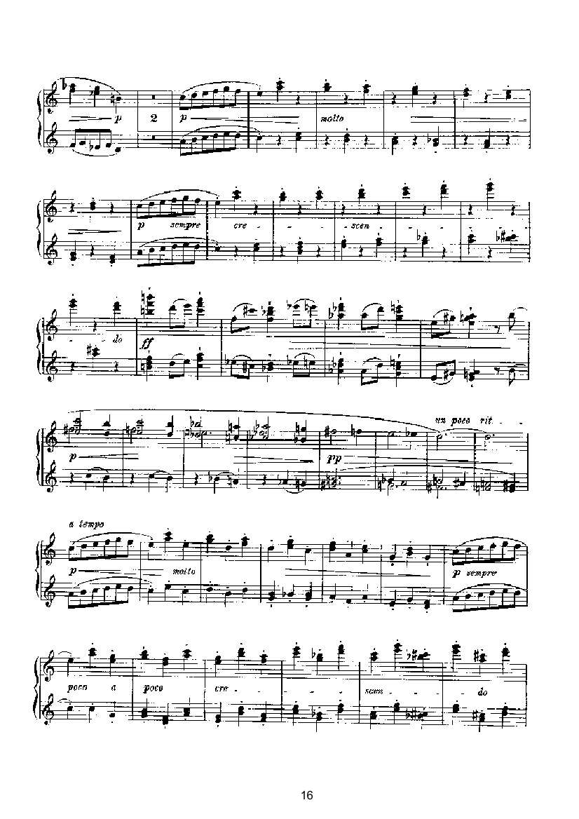 滑稽曲六首op.58（四手联弹） 键盘类 钢琴钢琴曲谱（图16）