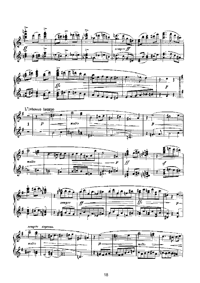 滑稽曲六首op.58（四手联弹） 键盘类 钢琴钢琴曲谱（图18）