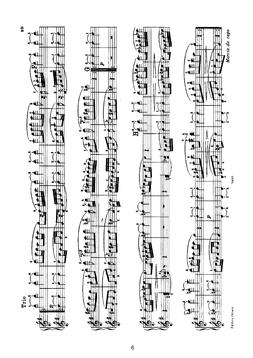 进行曲（四手联弹） 键盘类 钢琴钢琴曲谱（图6）