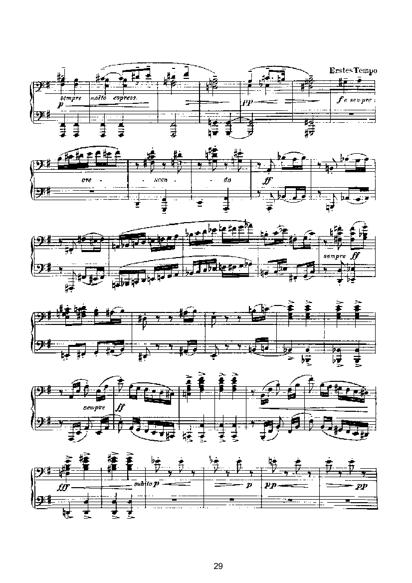 滑稽曲六首op.58（四手联弹） 键盘类 钢琴钢琴曲谱（图29）