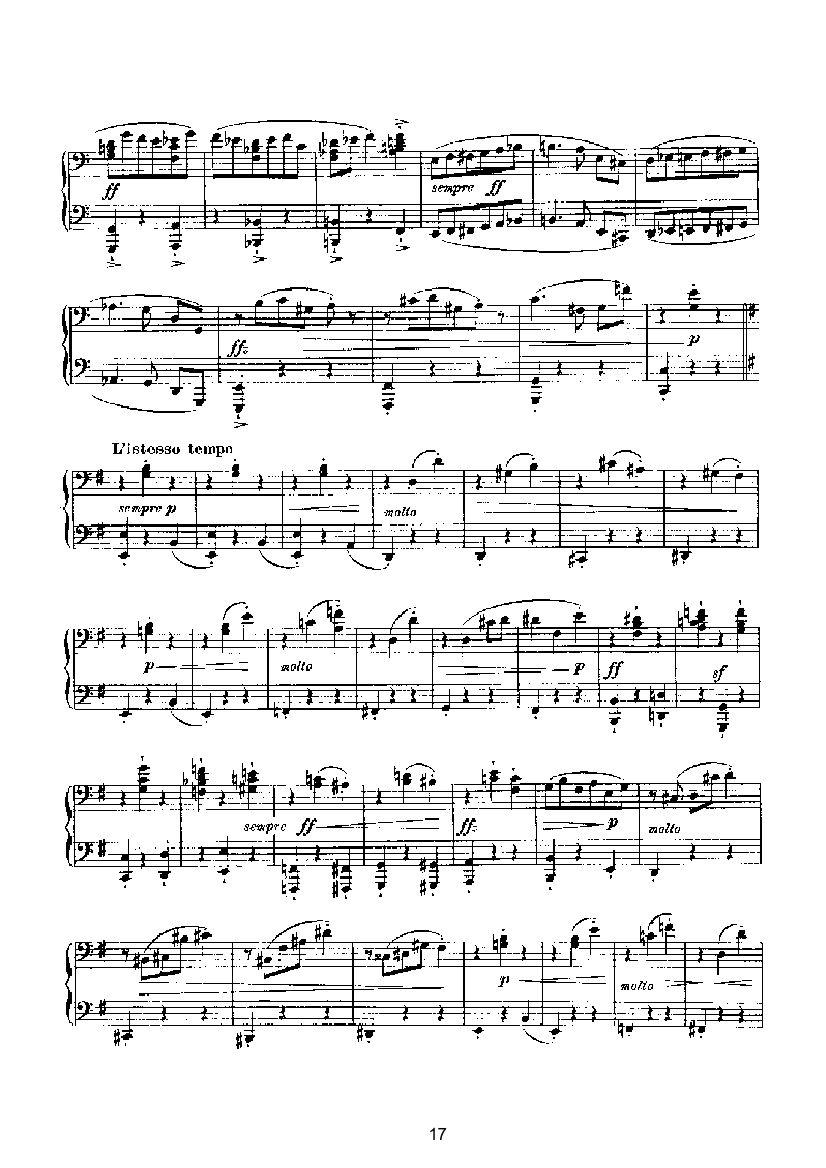 滑稽曲六首op.58（四手联弹） 键盘类 钢琴钢琴曲谱（图17）