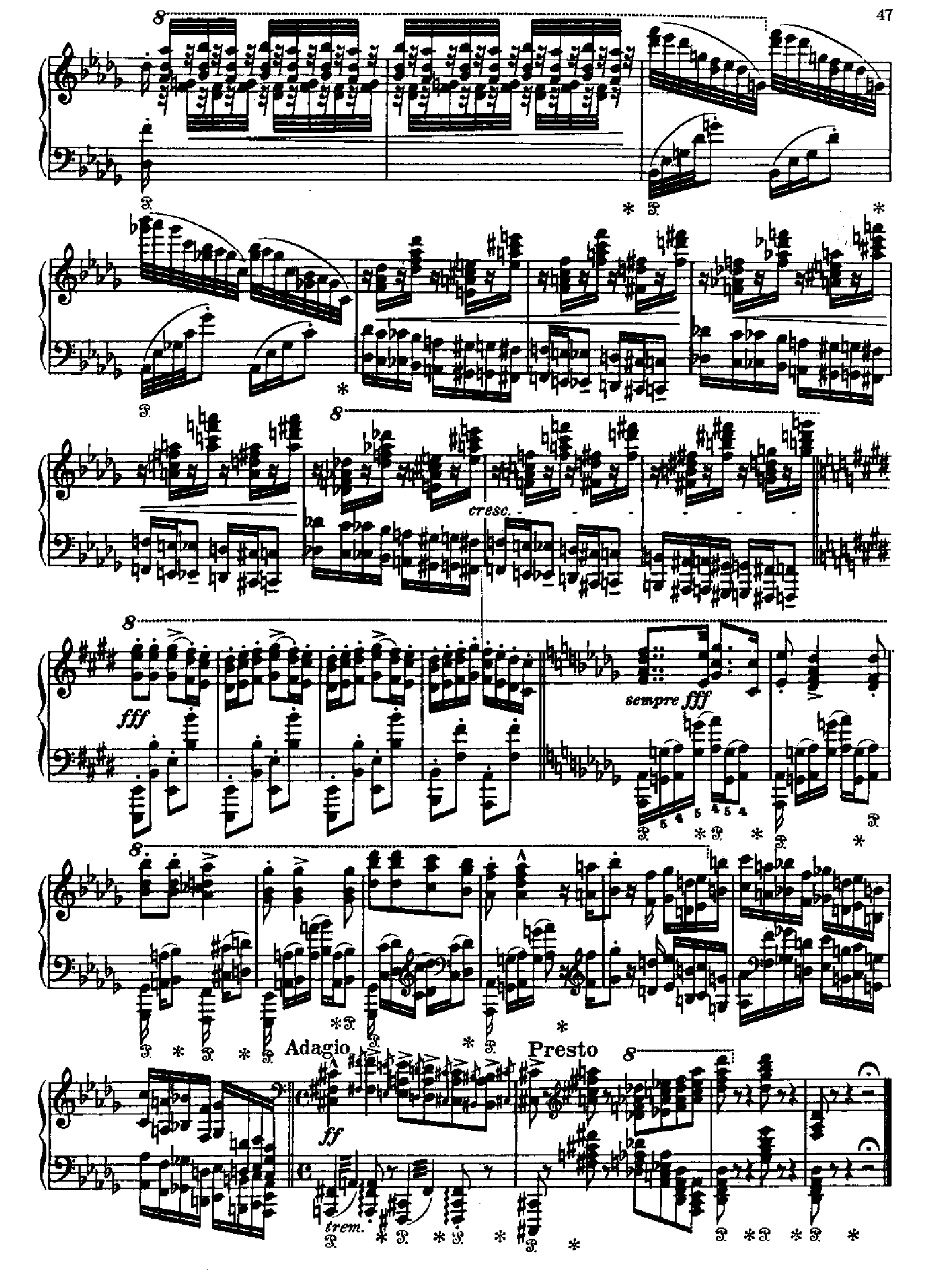 匈牙利狂想曲第十二首 键盘类 钢琴钢琴曲谱（图12）