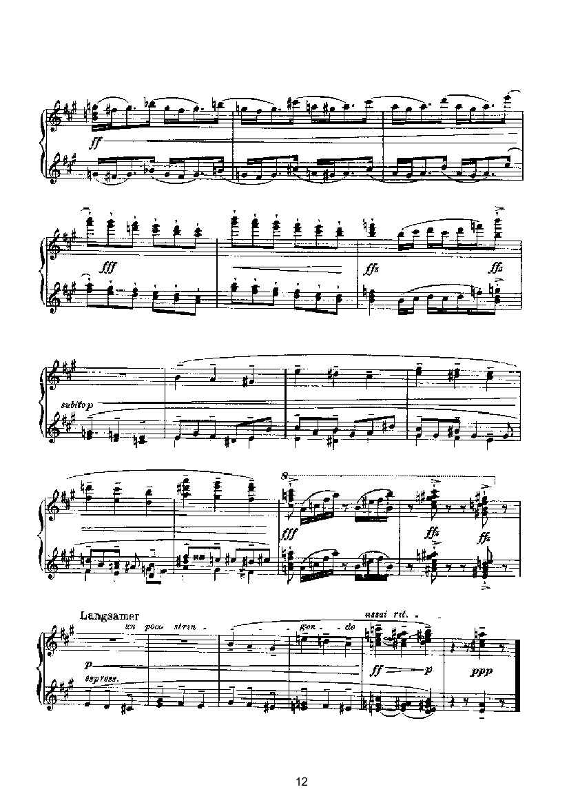 滑稽曲六首op.58（四手联弹） 键盘类 钢琴钢琴曲谱（图12）