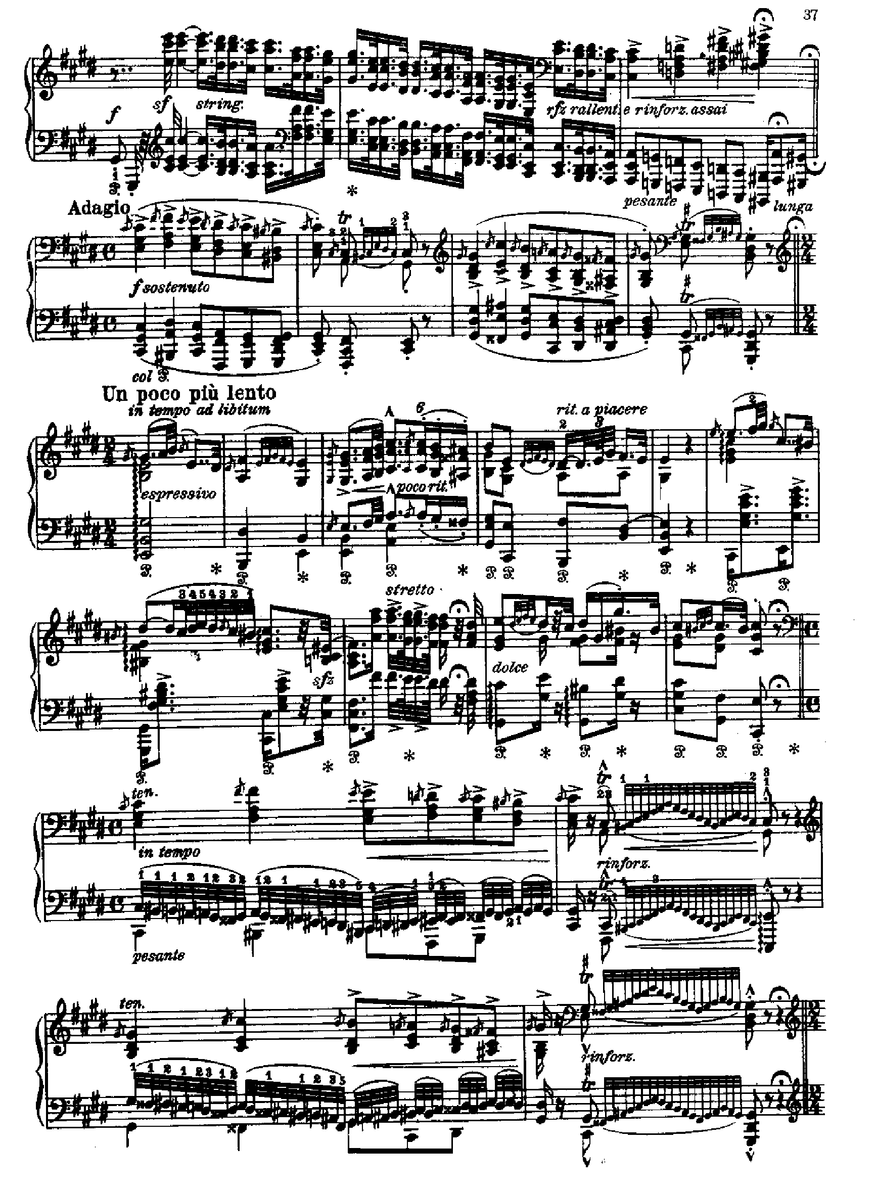 匈牙利狂想曲第十二首 键盘类 钢琴钢琴曲谱（图2）