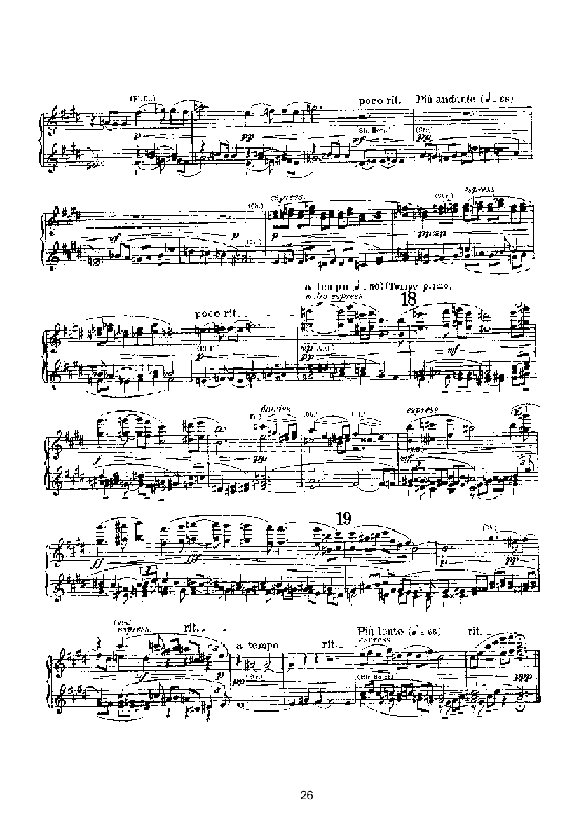 变奏与赋格（四手联弹） 键盘类 钢琴钢琴曲谱（图26）