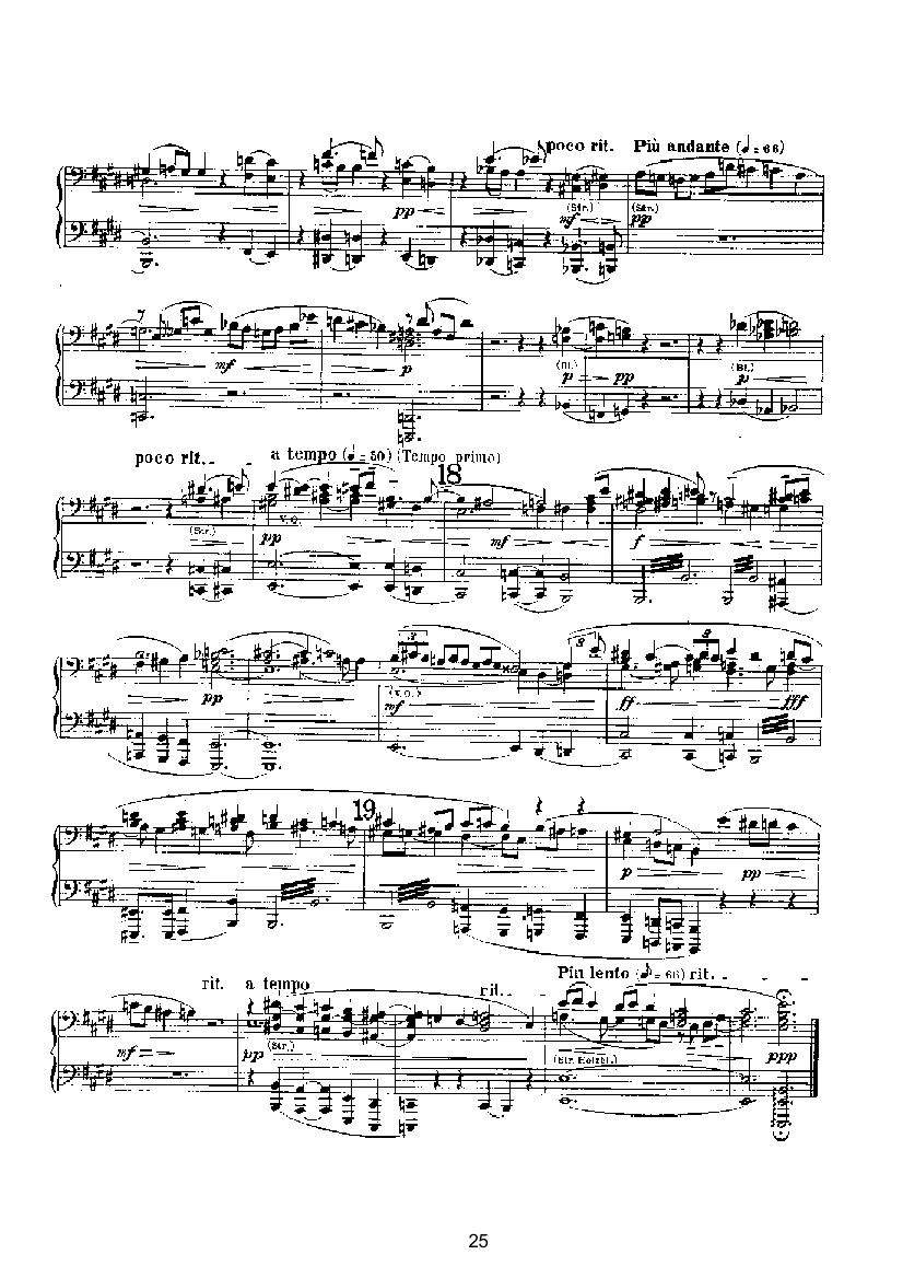 变奏与赋格（四手联弹） 键盘类 钢琴钢琴曲谱（图25）