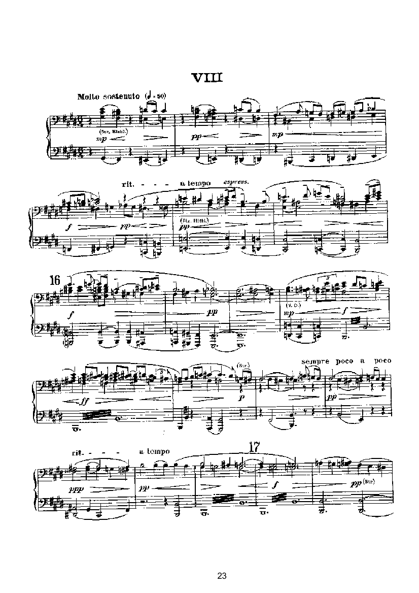 变奏与赋格（四手联弹） 键盘类 钢琴钢琴曲谱（图23）
