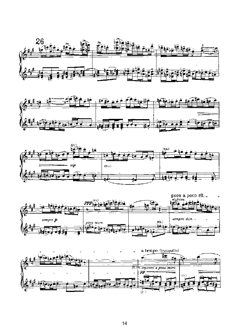 赋格（四手联弹） 键盘类 钢琴钢琴曲谱（图14）