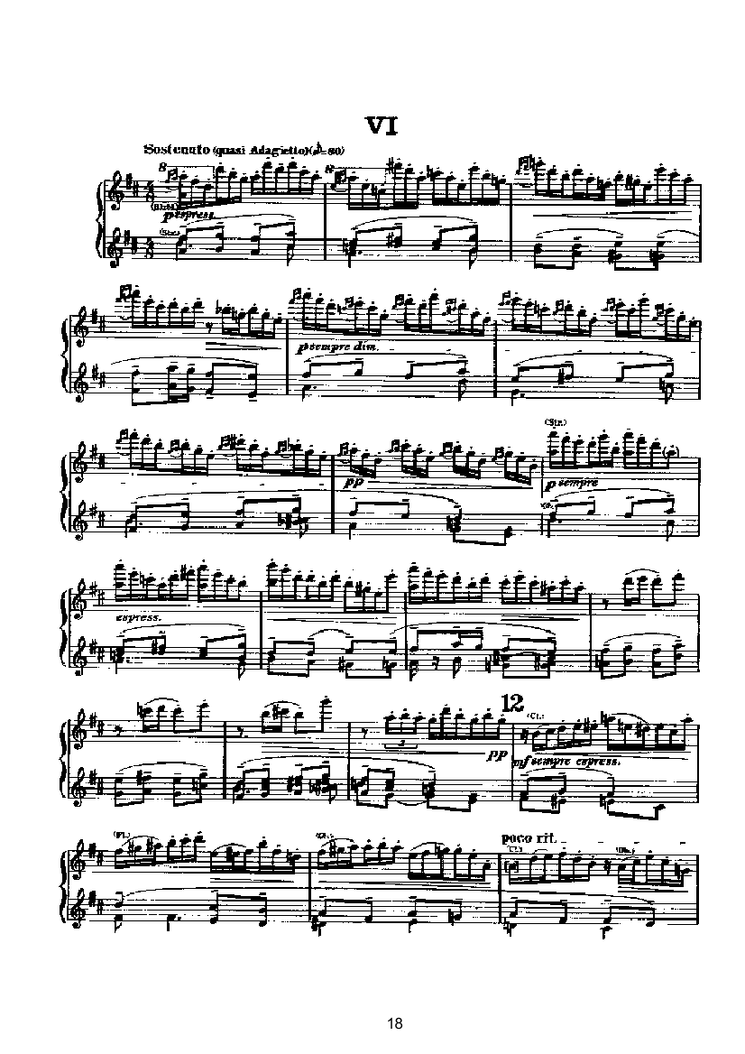变奏与赋格（四手联弹） 键盘类 钢琴钢琴曲谱（图18）