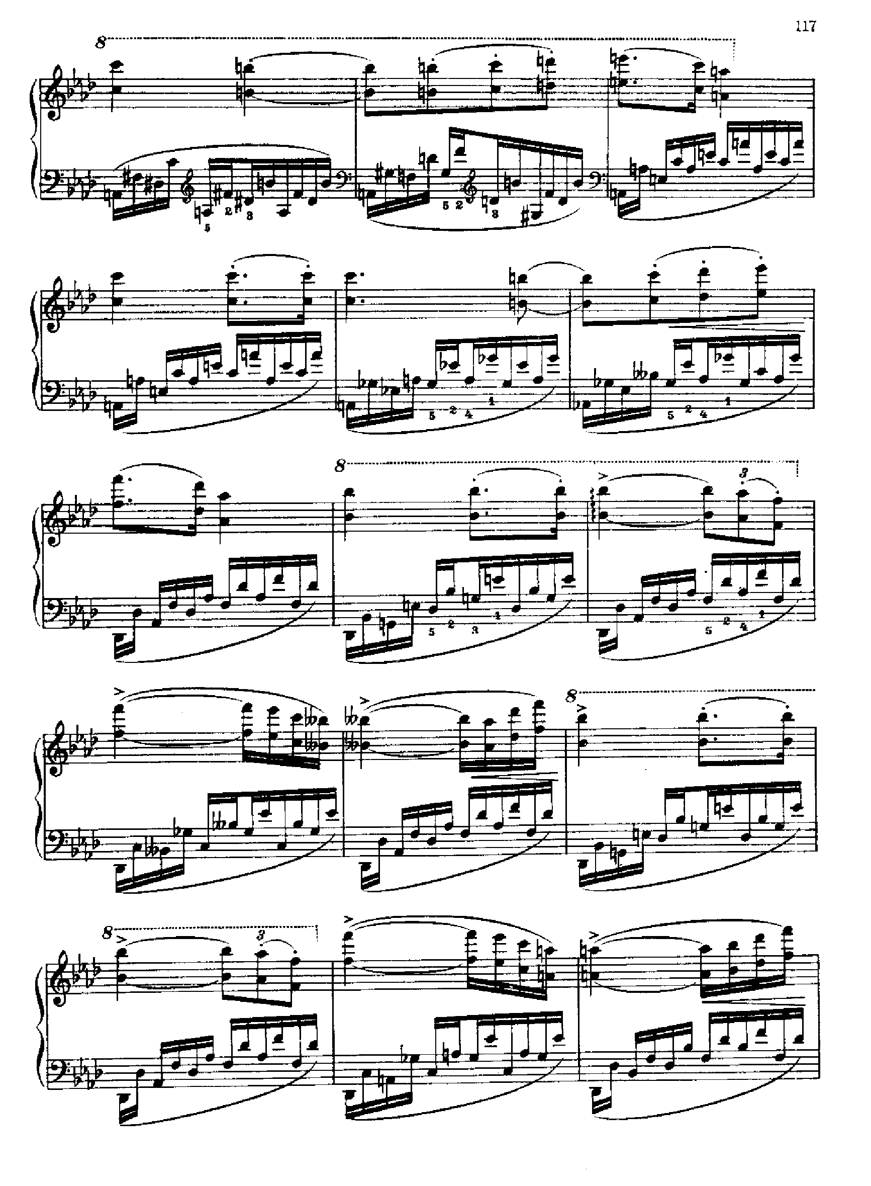 高级音乐会练习曲十二首之10 键盘类 钢琴钢琴曲谱（图8）