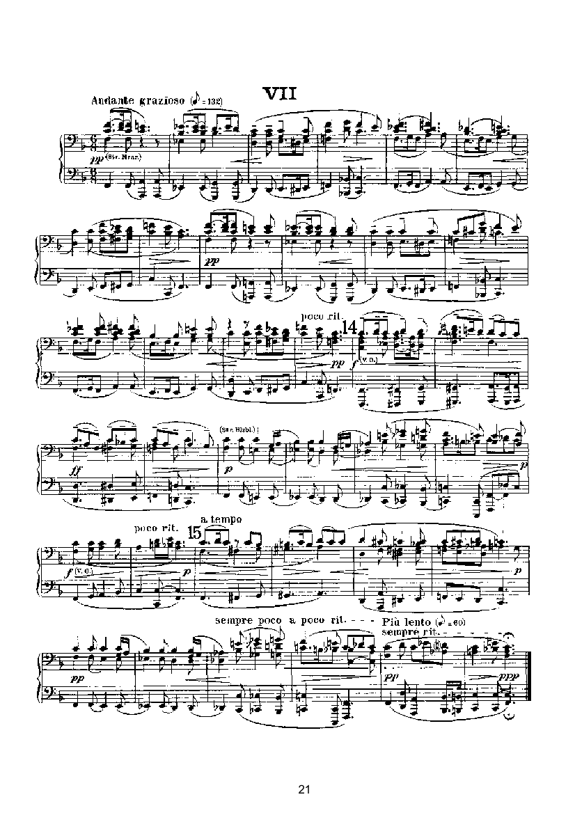 变奏与赋格（四手联弹） 键盘类 钢琴钢琴曲谱（图21）