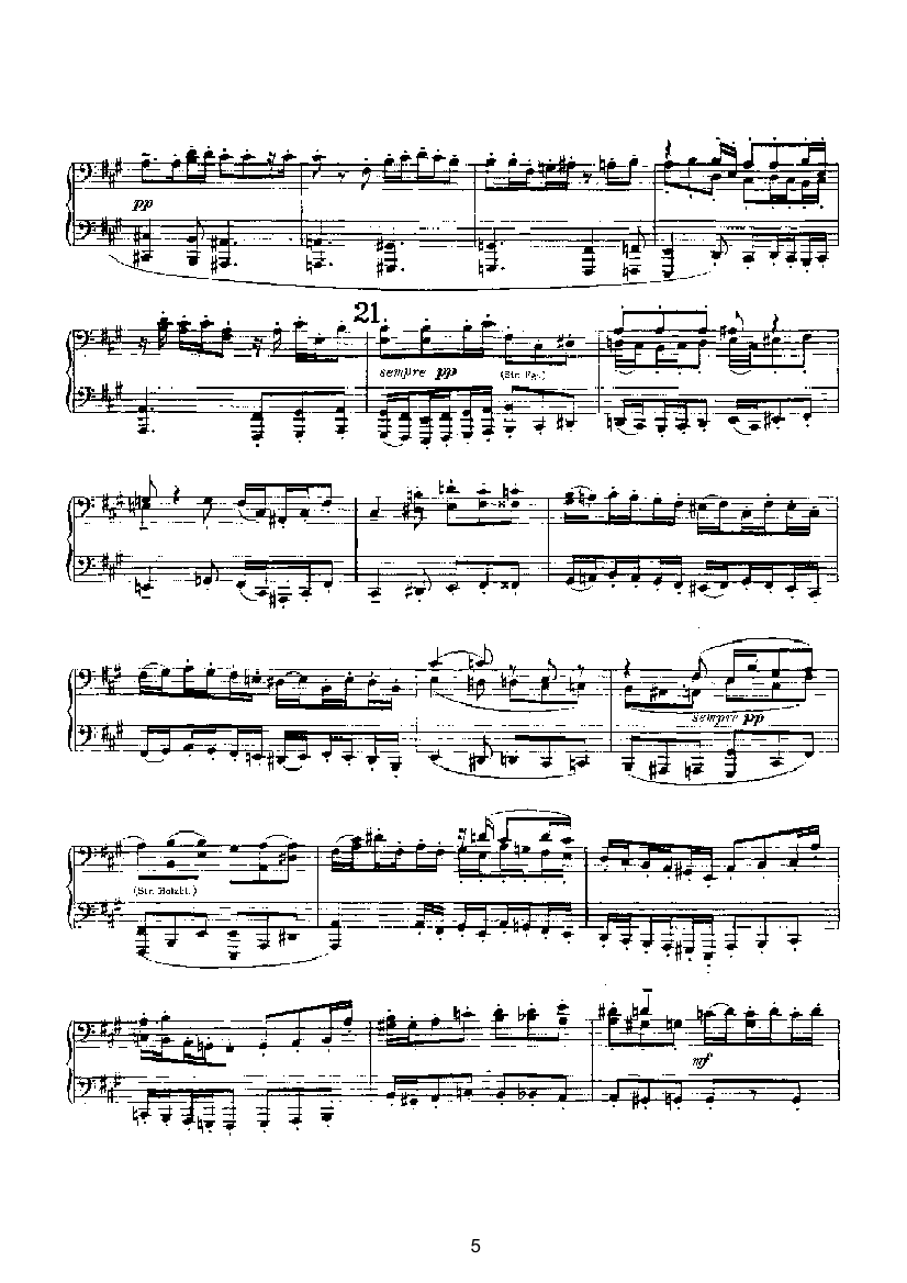 赋格（四手联弹） 键盘类 钢琴钢琴曲谱（图5）
