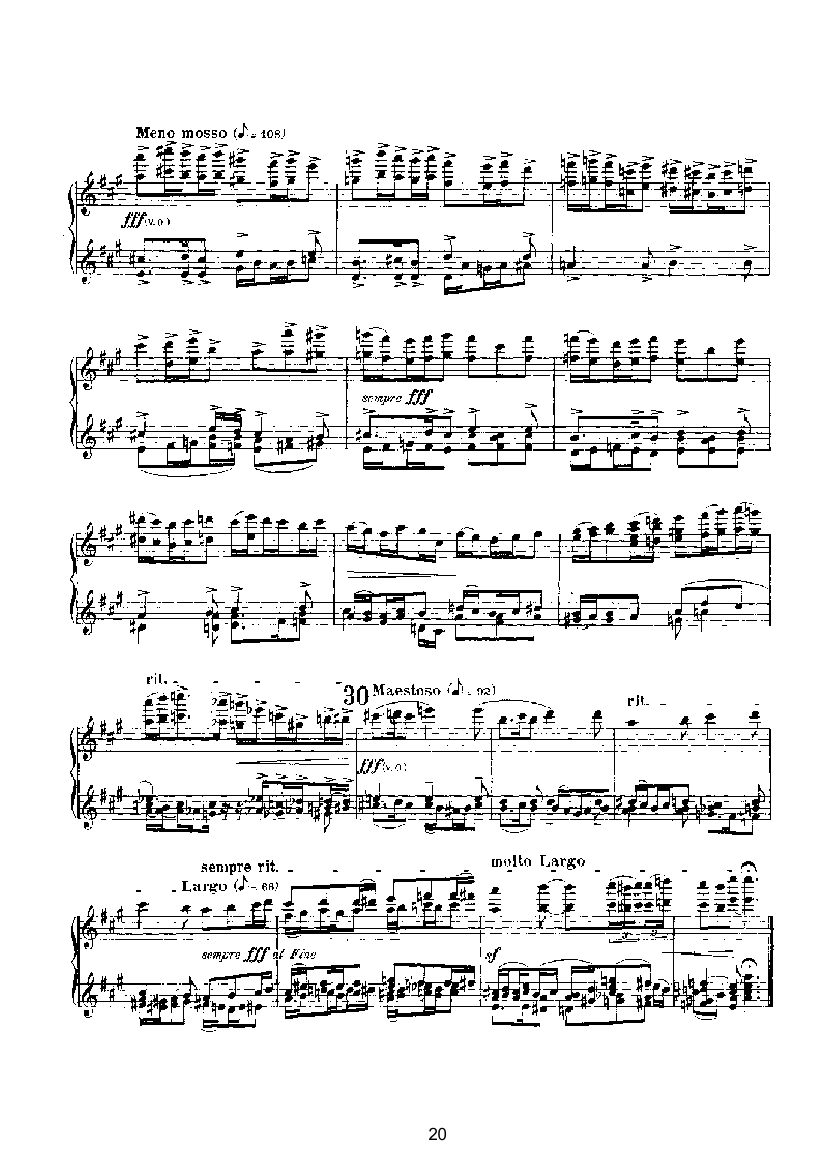 赋格（四手联弹） 键盘类 钢琴钢琴曲谱（图20）