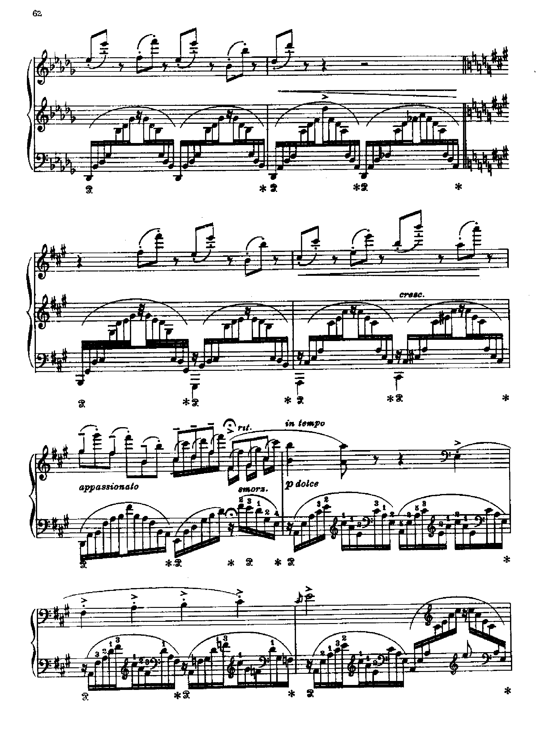 音乐会练习曲三首之3 键盘类 钢琴钢琴曲谱（图3）