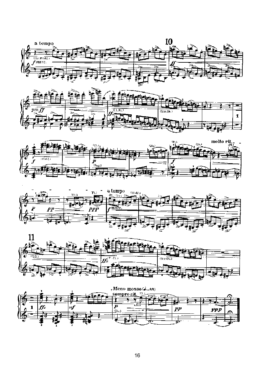 变奏与赋格（四手联弹） 键盘类 钢琴钢琴曲谱（图16）