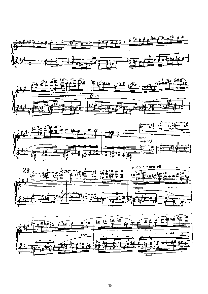 赋格（四手联弹） 键盘类 钢琴钢琴曲谱（图18）