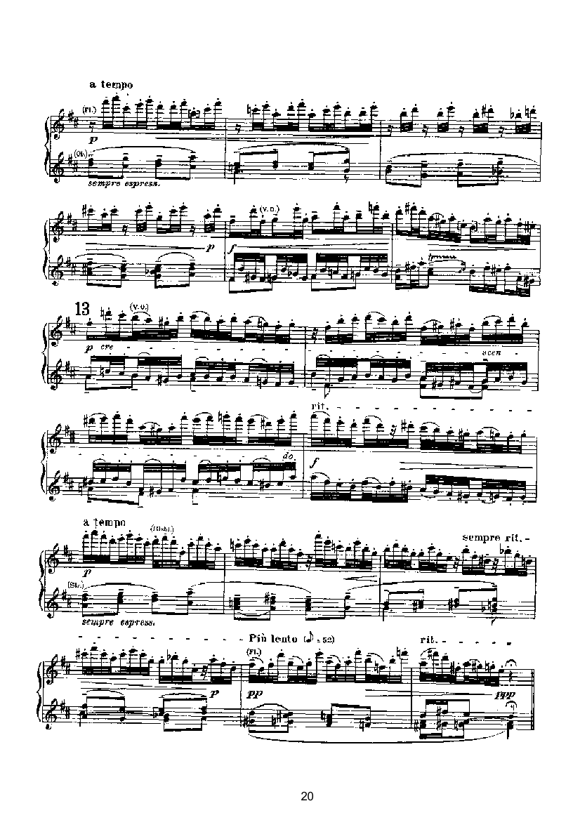 变奏与赋格（四手联弹） 键盘类 钢琴钢琴曲谱（图20）