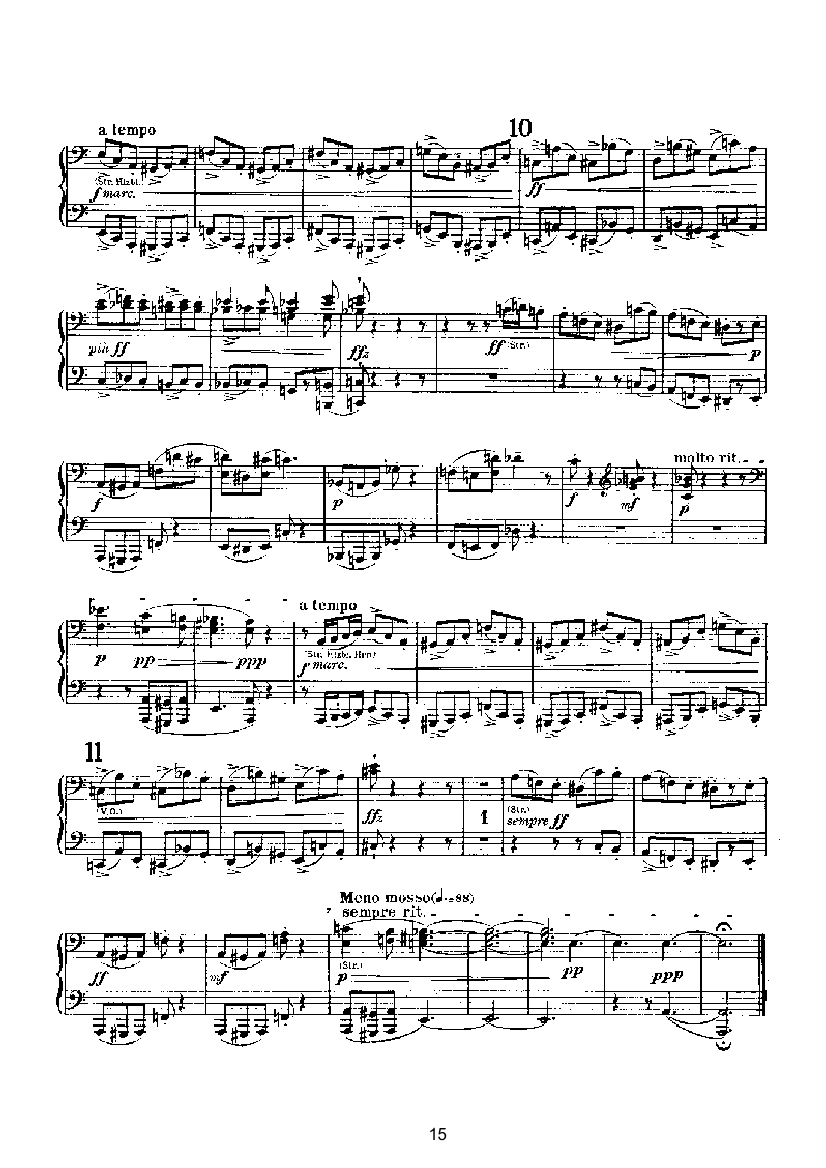 变奏与赋格（四手联弹） 键盘类 钢琴钢琴曲谱（图15）