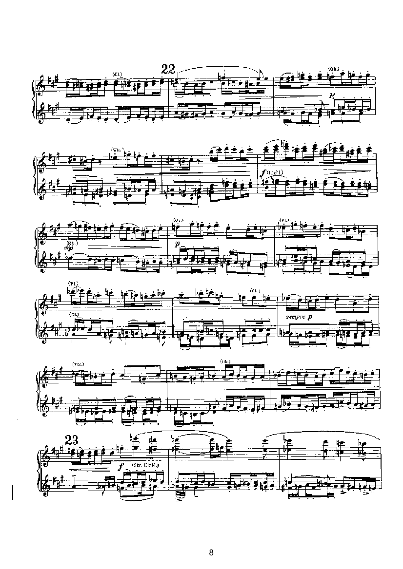 赋格（四手联弹） 键盘类 钢琴钢琴曲谱（图8）