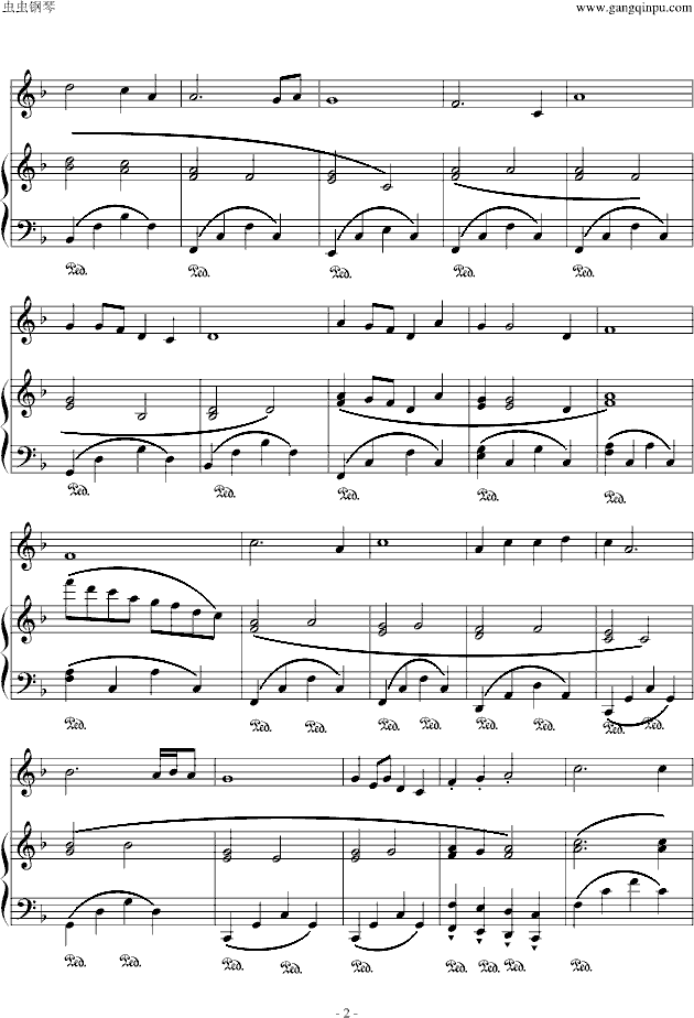 飞吧,鸽子钢琴曲谱（图2）