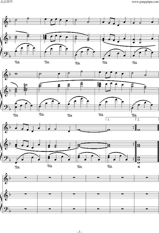 飞吧,鸽子钢琴曲谱（图3）