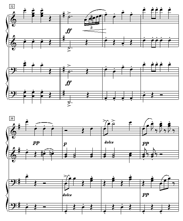 拉德斯基进行曲（双钢琴）钢琴曲谱（图7）
