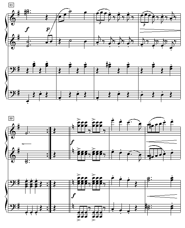 拉德斯基进行曲（双钢琴）钢琴曲谱（图11）