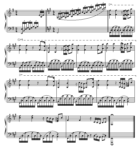 威尼斯之旅钢琴曲谱（图3）