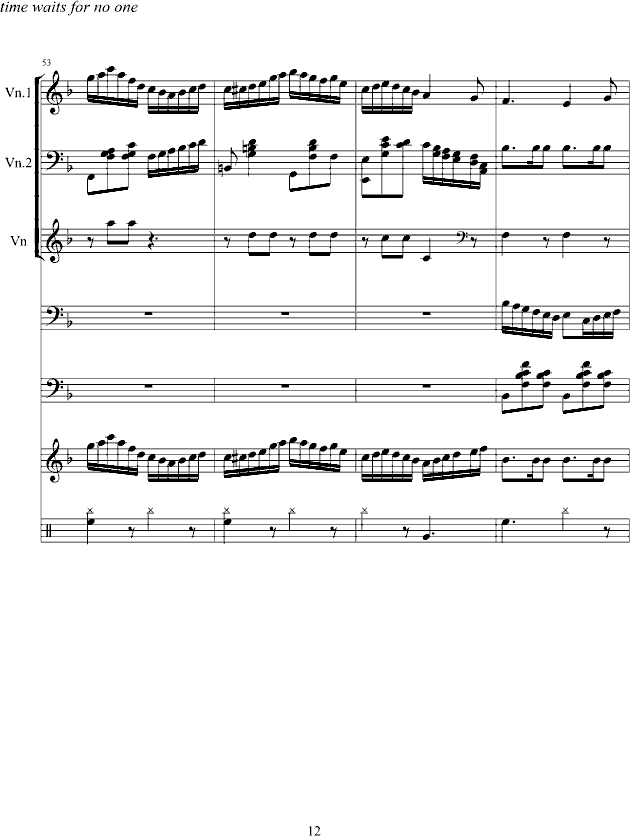 旋转的时间钢琴曲谱（图12）