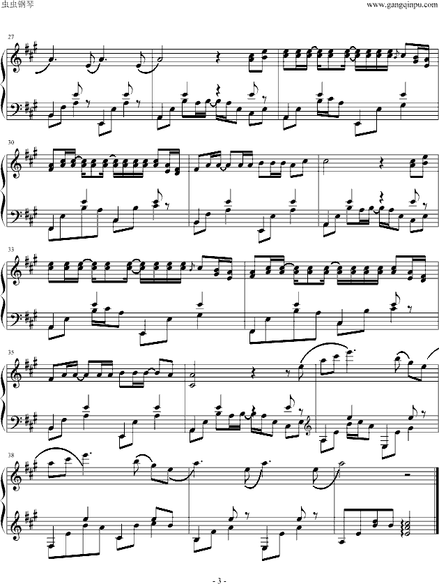 稻香钢琴曲谱（图3）