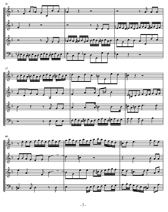 安魂曲 _ 莫扎特钢琴曲谱（图5）