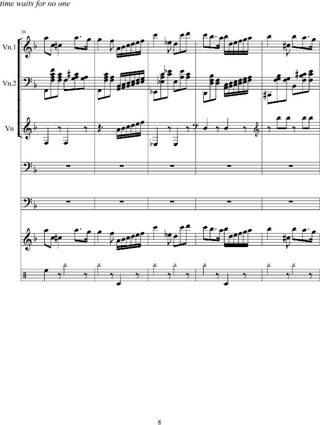 旋转的时间钢琴曲谱（图8）