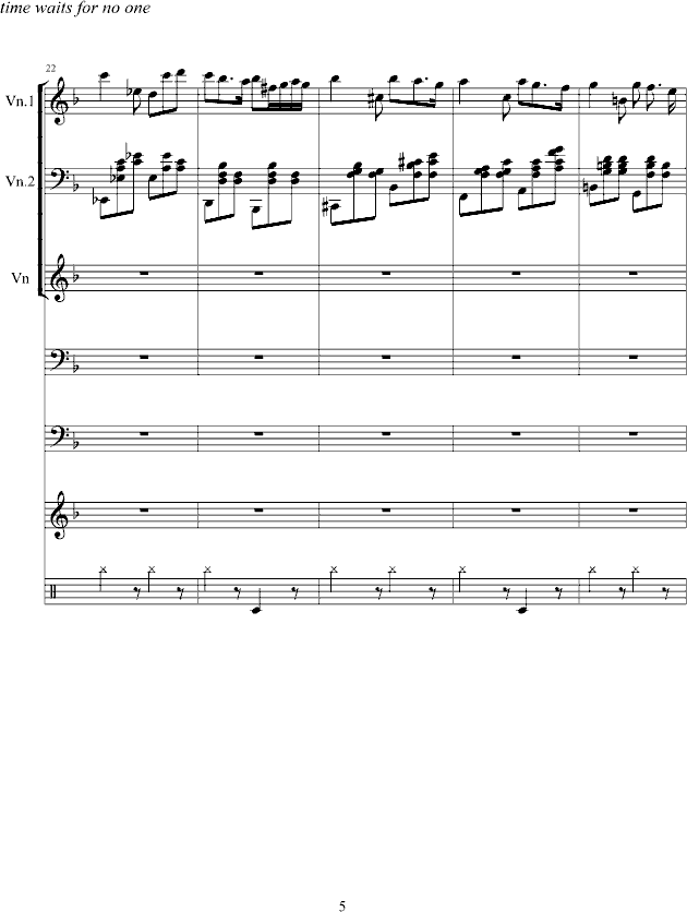 旋转的时间钢琴曲谱（图5）