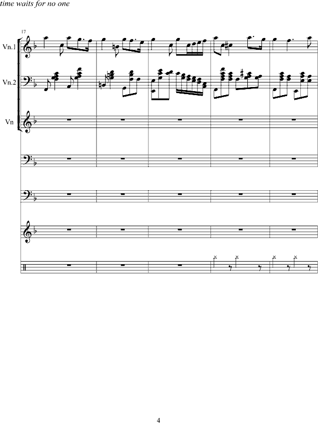 旋转的时间钢琴曲谱（图4）