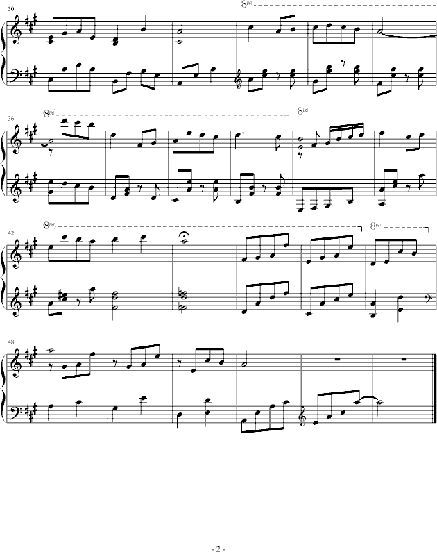 水晶里的七色光钢琴曲谱（图2）