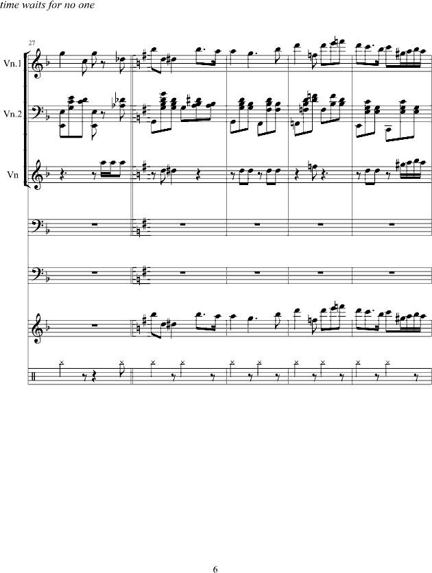 旋转的时间钢琴曲谱（图6）