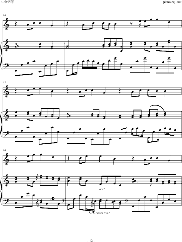 friend forever钢琴曲谱（图12）