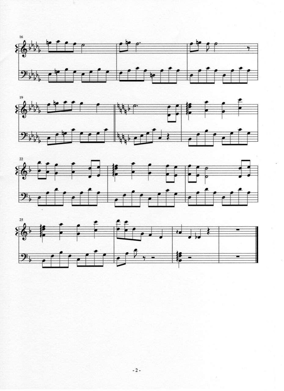 奏之曲 伯爵版钢琴曲谱（图2）
