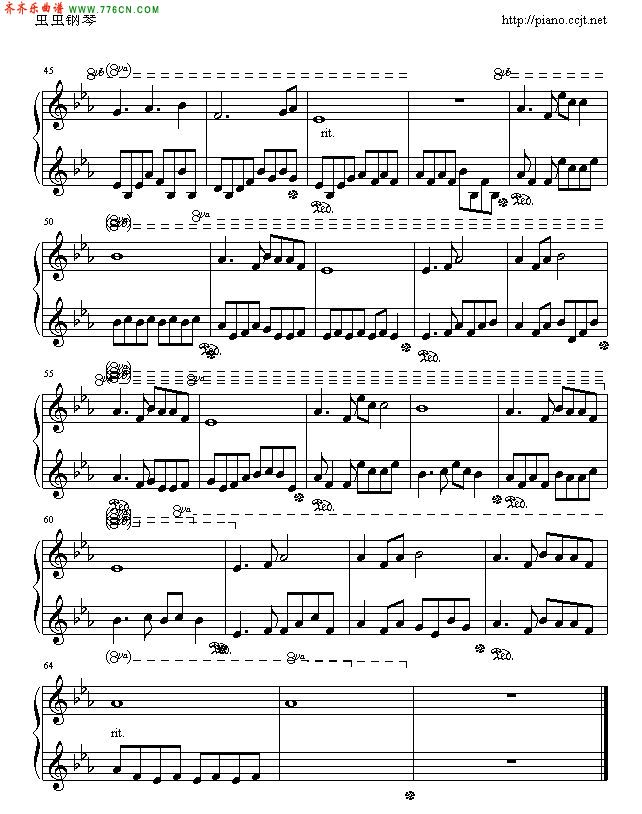 莫失莫忘_女声风铃钢琴曲谱（图3）