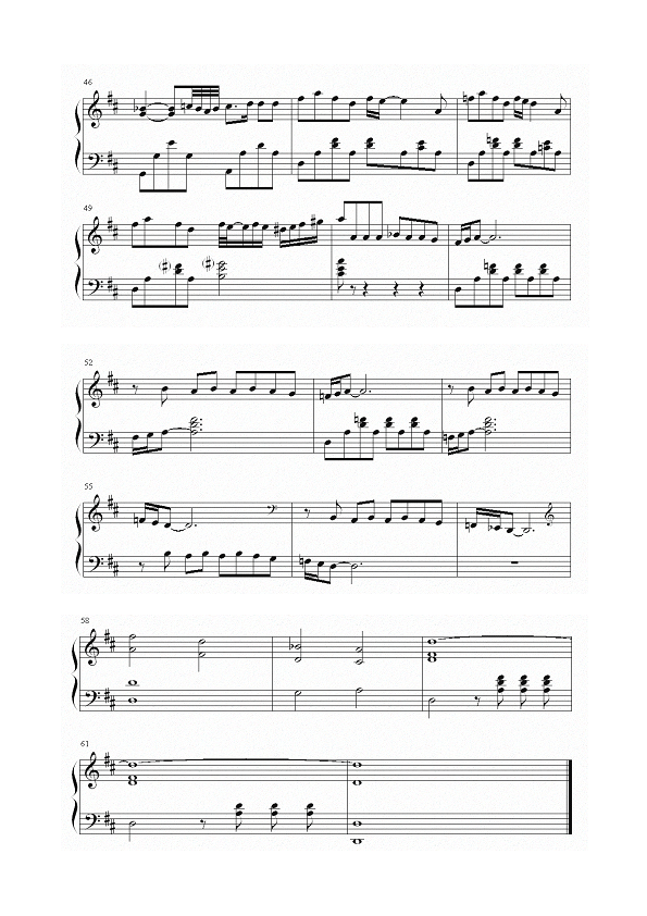 雾钢琴曲谱（图4）