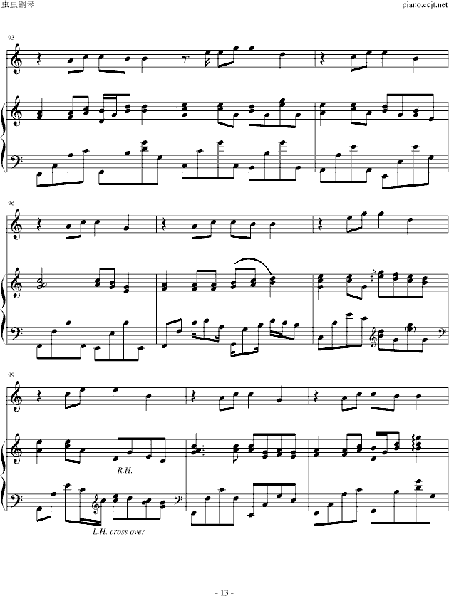 friend forever钢琴曲谱（图13）