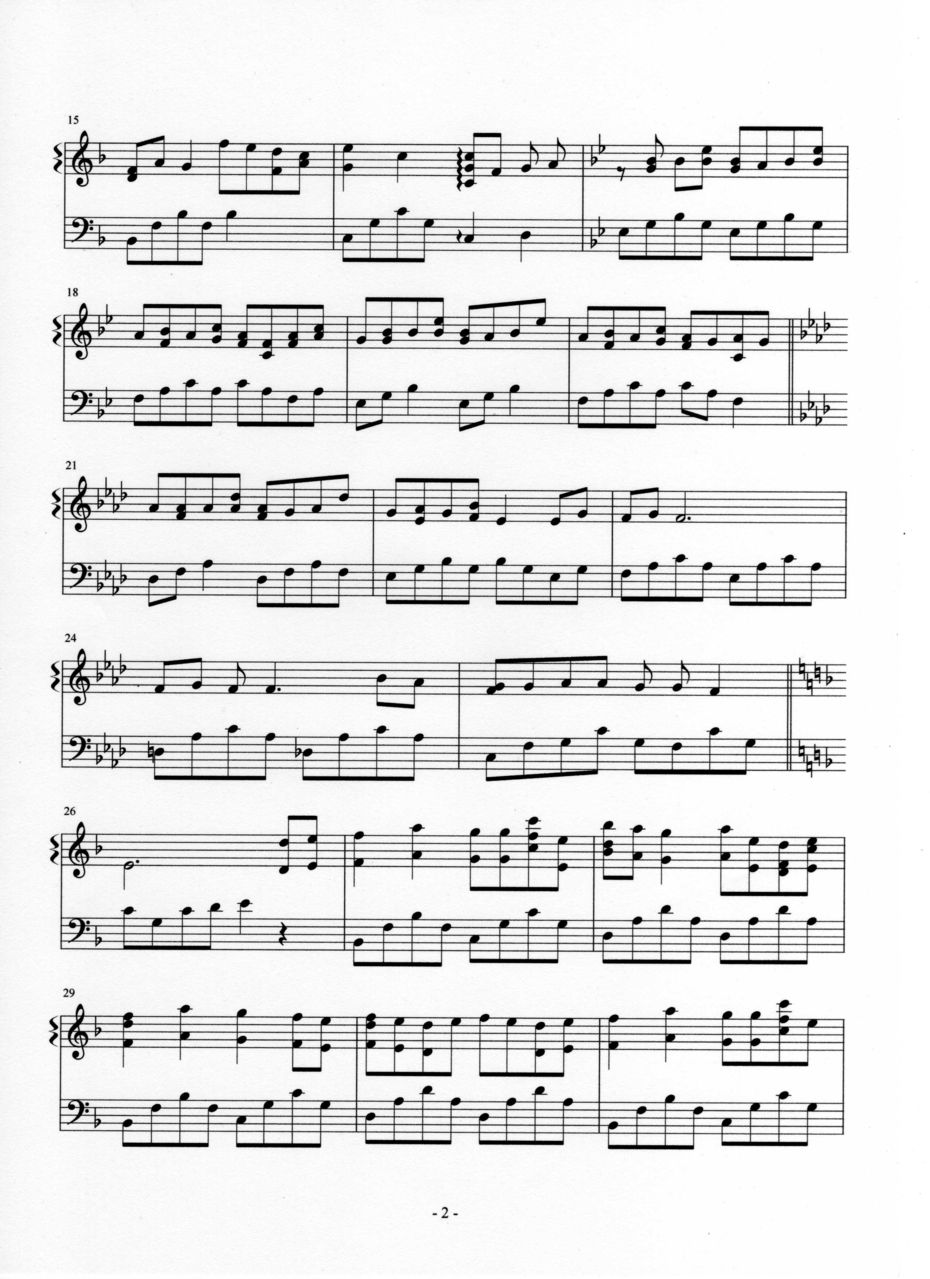 奏之曲 综合版钢琴曲谱（图2）